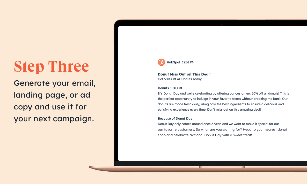 Campaign assistant hubspot s free ai marketing asset creator